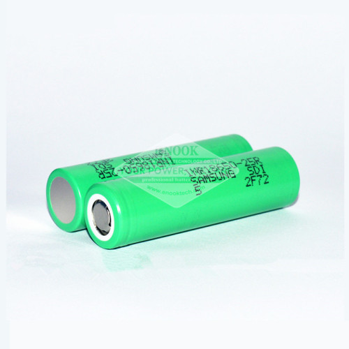 Samsung 25r 18650 3.7V 2500mAh E-sigaret batterij