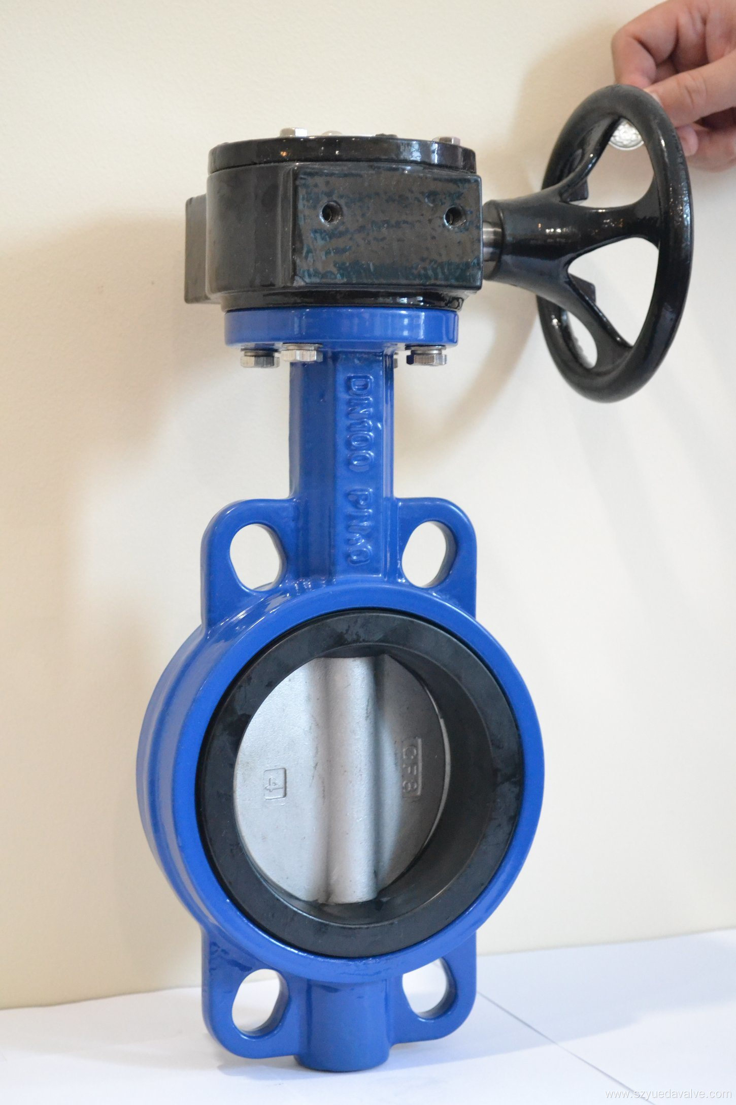 Wafer Butterfly Valve Ductile Iron Gear Operated