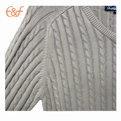 Fashion Cable Knitted Sweater for Men