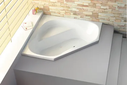 Single Skirt Drop-In Bathtub