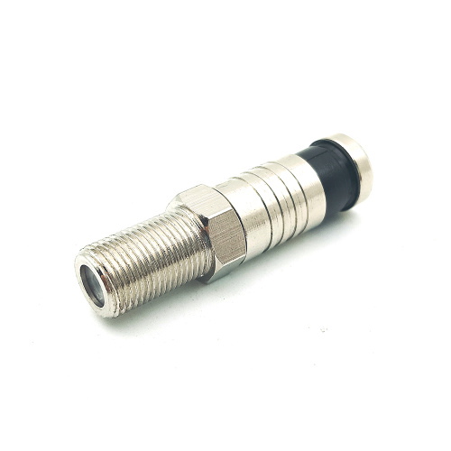 Waterproof Seal F Type Female Compression Connector Adapter