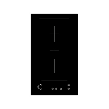 Rectangle Electric Double Vertical Built-In Ceramic Induction Cooker