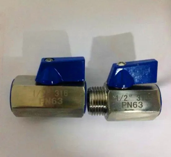 mini ball valve,PN63,SS316,DN15