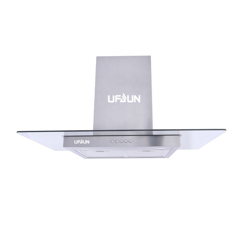 For North America Market With ETL Certificated 70cm Flat Glass Stainless Steel Chimney Cooker Hood