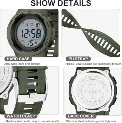 Durable Multifunctional Electronic Sport Wear Watch