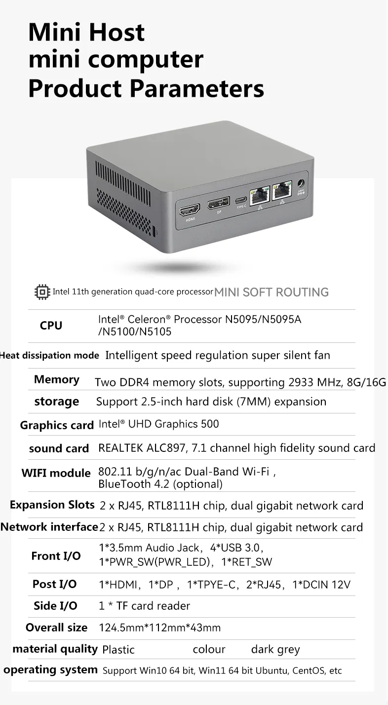 2 Lan Mini Pc