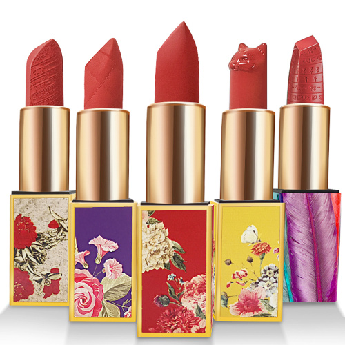 2021 custom Chinese style carved lipstick