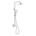 3 function Matte Black Copper Exposed Rain Shower