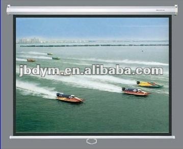 120"(4:3) Matte White Manual Projector Screen/emote controlled electrical Movice Projector Screen