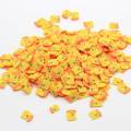 New Arrival Cute Polymer Clay Banana Shape Nail Art Stickers Mini 5mm / 10mm Yellow Slices for Phone Case Decors