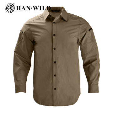Breathable All Polyester Solid Color Quick Dry Outdoor Shirt
