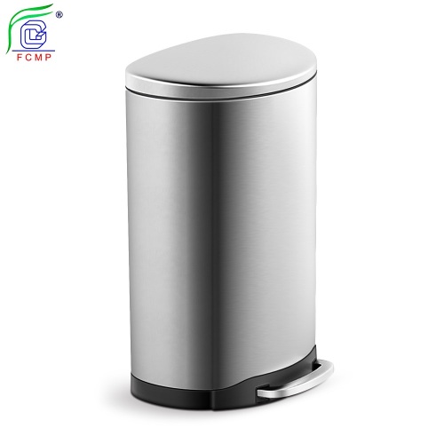 Metal Stainless Steel Hotel Office Garbage Bins Kitchen