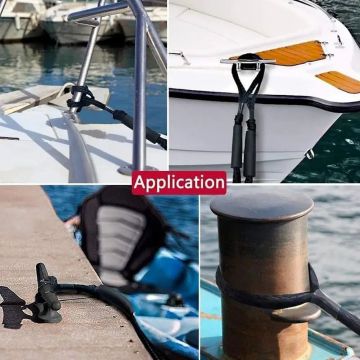 Boat Bungee Dock Line Marine Rope 4-Foot Length