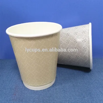 Disposable double wall paper cup