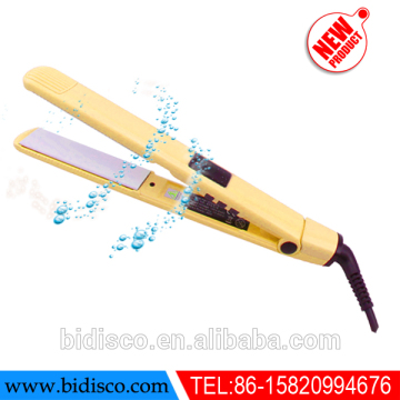 professional titanium hair salon flat iron machine with customized logo