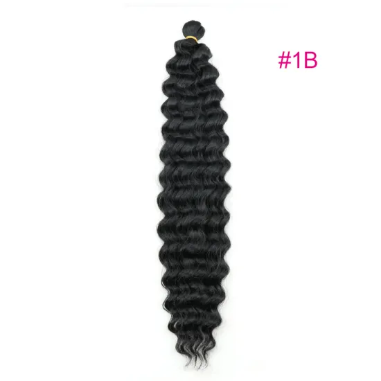 22" 85g kankelaon kinky deep wave curl crochet braid hair ombre extension curly deep wave bulk hair