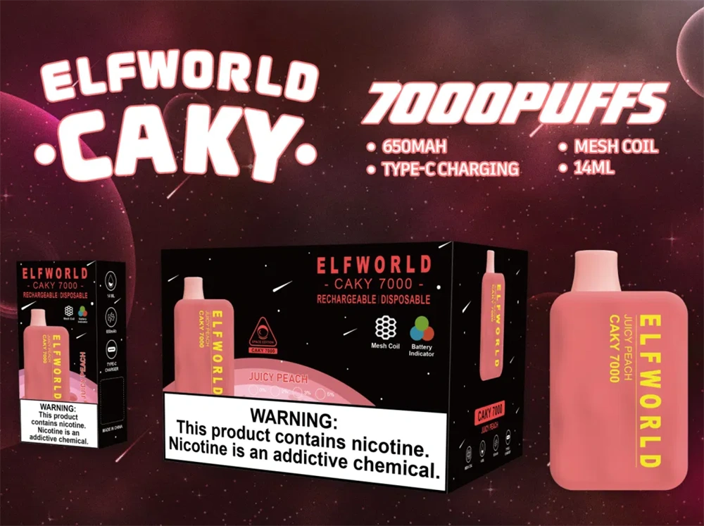 Suosittu ELF World VAPE-kertakäyttöinen e-savuke