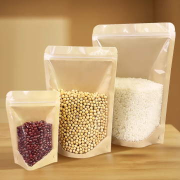 Kraft Paper Pouches Featuring a Window