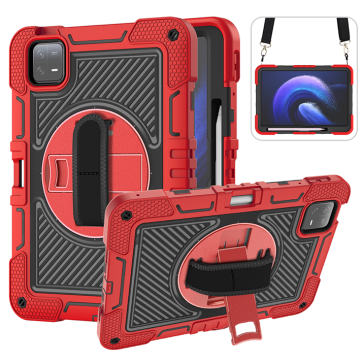 Shockproof Rugged Tablet Case with Shoulder Strap for Xiaomi Pad 6/MiPad 6 Pro 2023 11 inch