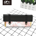 Custom tropical flavor style PU leather pencil case & bag handbags multifunctional bag