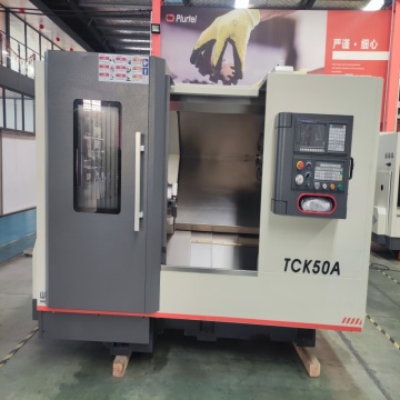 SLANT BED CNC LATHE FCK50A FOR SHAFT AND DISK METAL PARTS PROCESSING
