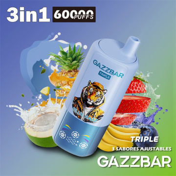 Gazzbar 60000 Puffs Triple Flavors 3in1 Wholesale