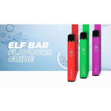 Barra de elfo vape descartável 600 Puffs