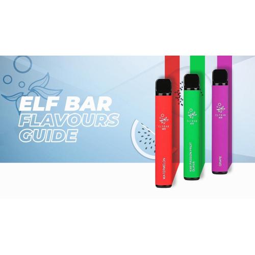 Barra de elfo vape descartável 600 Puffs