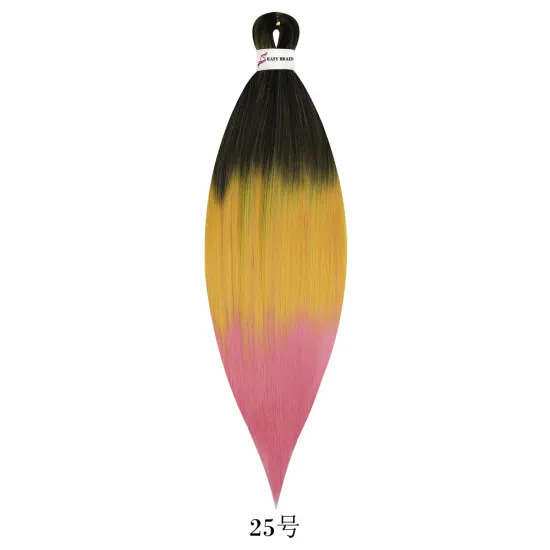 AliLeader Pre-stretched Ombre Ez Braids Synthetic Hair Yaki Texture Bulk Jumbo Crochet Braiding Hair Extensions For Black Women