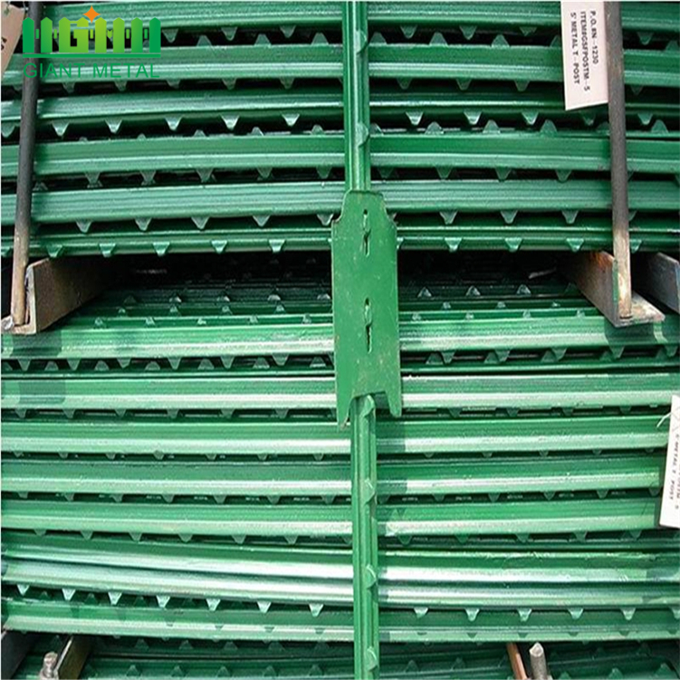 t-post wholesale Hot dipped galvanized studded t post