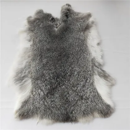 Rabbit Skin Fur Pelt Tanned Domestic Rabbit Hide