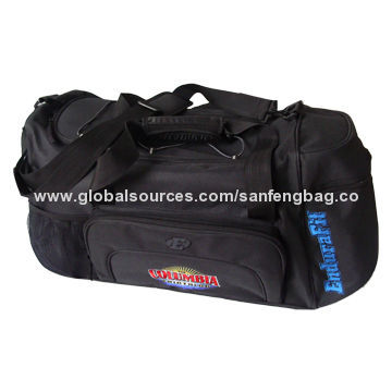Sports Overnighter Duffel Bag, 1 Main Compartment with Handle and 1 Strap