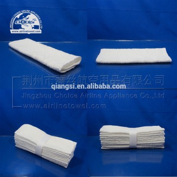 white airline cotton hot towel