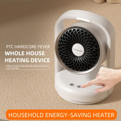 1500W Portable Desktop Mini Air Heater with Speaker and Light