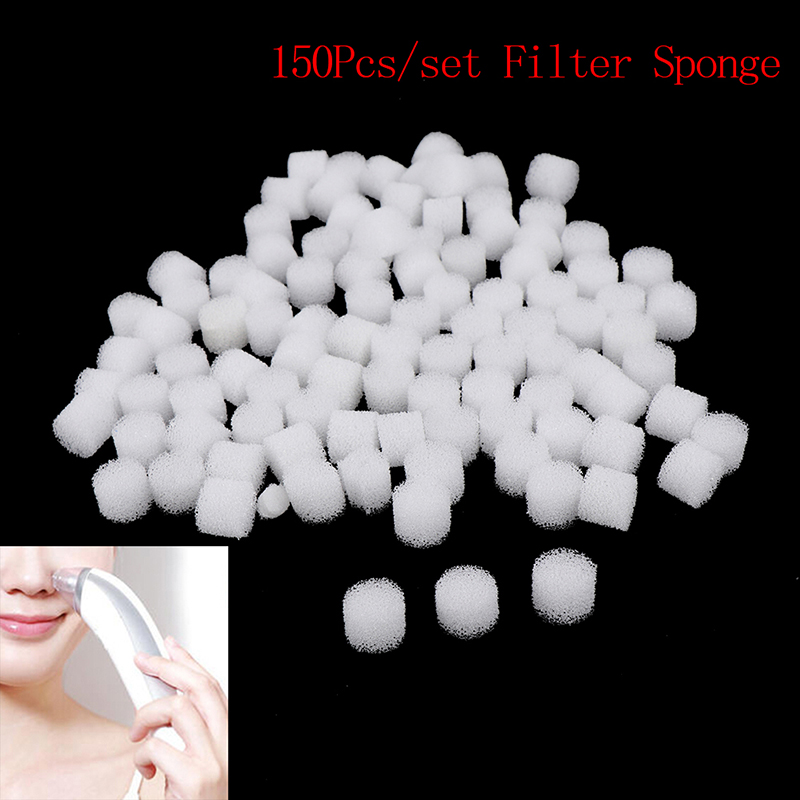 For Pore Cleaner Vacuum Blackhead Remover 150Pcs Replacement Filter Sponge Comedo Suction Microdermabrasion Device Accessories