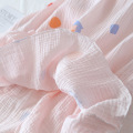Sustagia de algodón puro estampado pequeño pijama de verano fresco