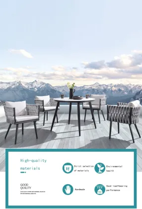 Outdoor Fuiniture Leisure Table And Chair Combination