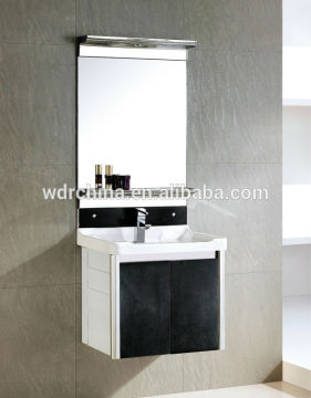 Alloy wholesale wall single sink luxury bathroom mirror hotel cabinet