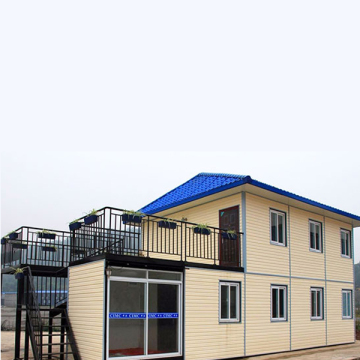 CHINE PRÉFABRICATION DES LOIS CONTUTERS: Maison d'image en acier de 3 chambres à usage extérieur, restaurants, bureaux et panneaux de sandwich en bois