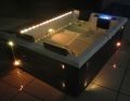 Long Waterfall Outdoor 3 Adults Massage Hot Tub