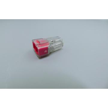 Push Wire Connectors 2 Poles Black Red Housing