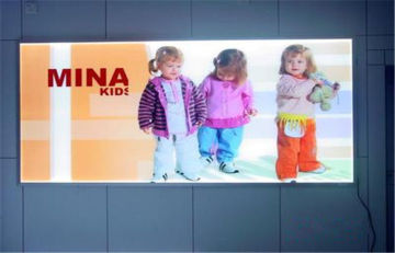 Hanging Aluminium Outdoor Scrolling Light Box , Led Light Boxe