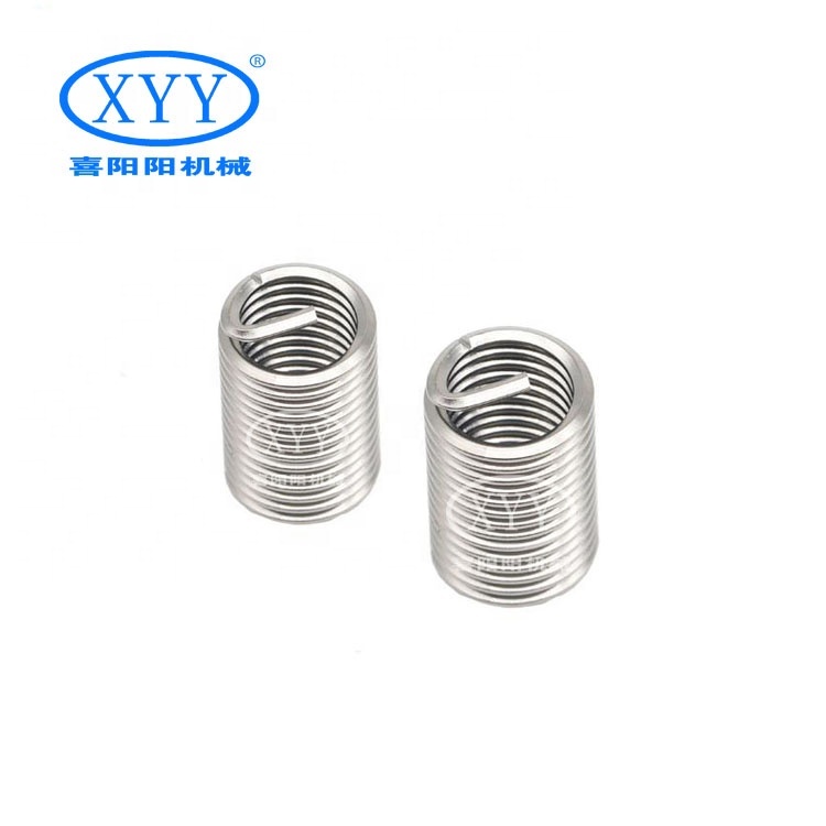 High Quality M2-M30 Standard 304 Stainless Steel Wire Thread Repair Insert Custom Size Fasteners Machinery Applications M10