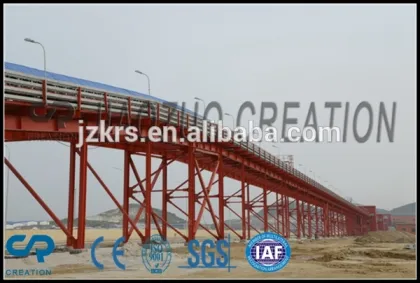 power plant belt conveyor coal conveyor system soil belt conveyor system