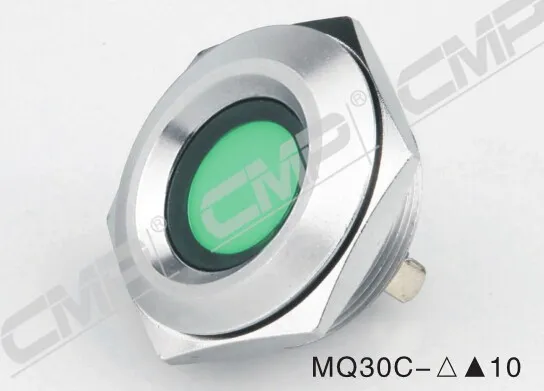 12v 10w led signal lamp,metal anti-vandal stainless steel waterproof indicator&pilot light