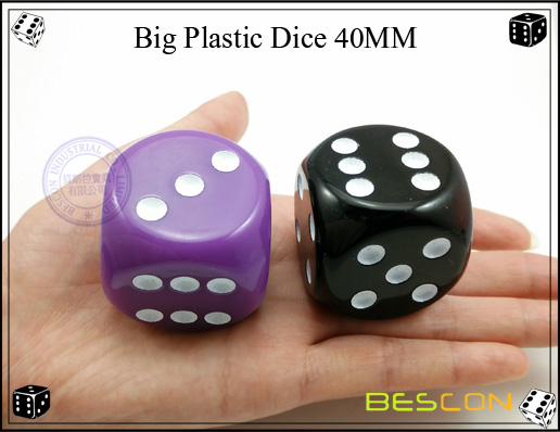 Big Plastic Dice 40MM