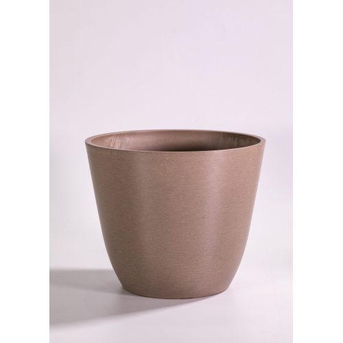 Contenedor de flores de forma redonda atemporal