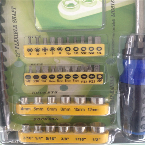 34pcs Bits Drive Set Ratcheting Antriebsgriff