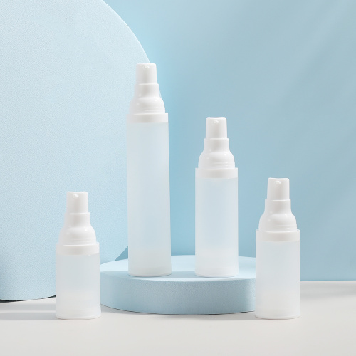 15ml Cosmetic Airless Bottle Customized Round Airless Plastic Cream Lotion Bottles Factory