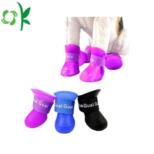 Acessórios para animais de estimação à prova d&#39;água sapatos de chuva de cachorro de silicone